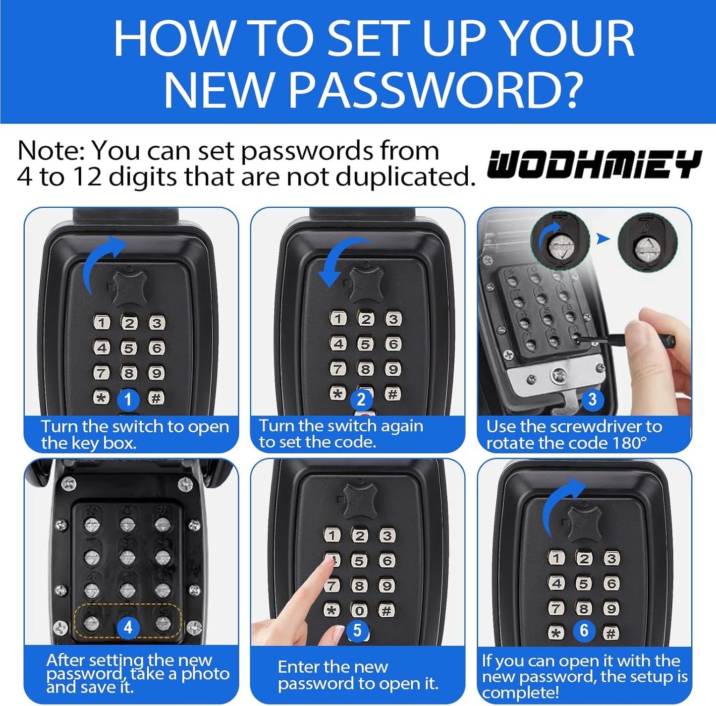Car Window Lock Box for Turo, Zinc Alloy Keypad Combination Lock Box, Ideal for Car Rentals, Holds Keys, Cash, Cards, Garage Door Keys, Wall Mountable, Password System